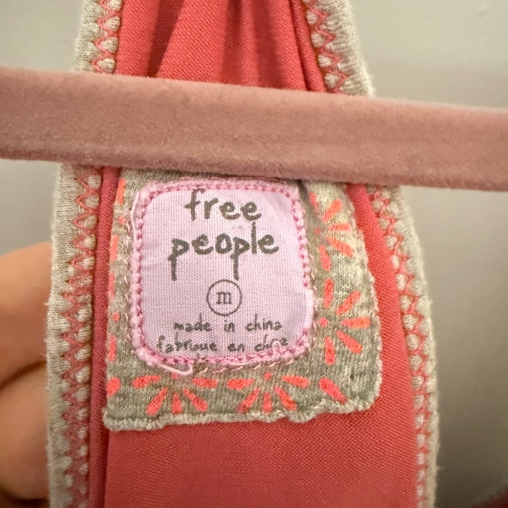 Free People Gray and Pink Casual Dress - Picture 3 of 4